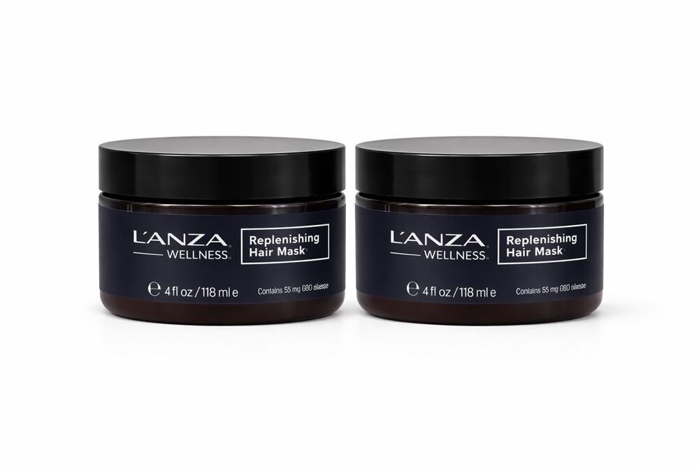 L’ANZA Wellness Replenishing Hair Mask 4 fl oz Professional – Lot of 2